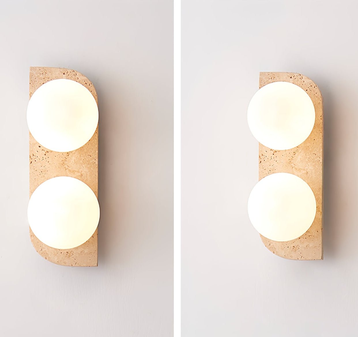 Alsilis Minimalist Travertine Wall Light