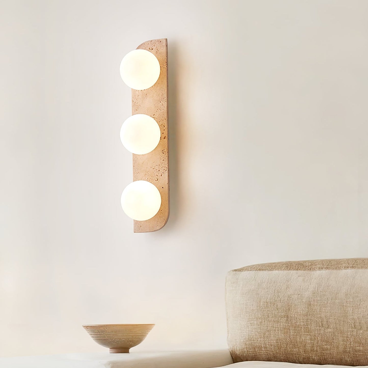 Alsilis Minimalist Travertine Wall Light