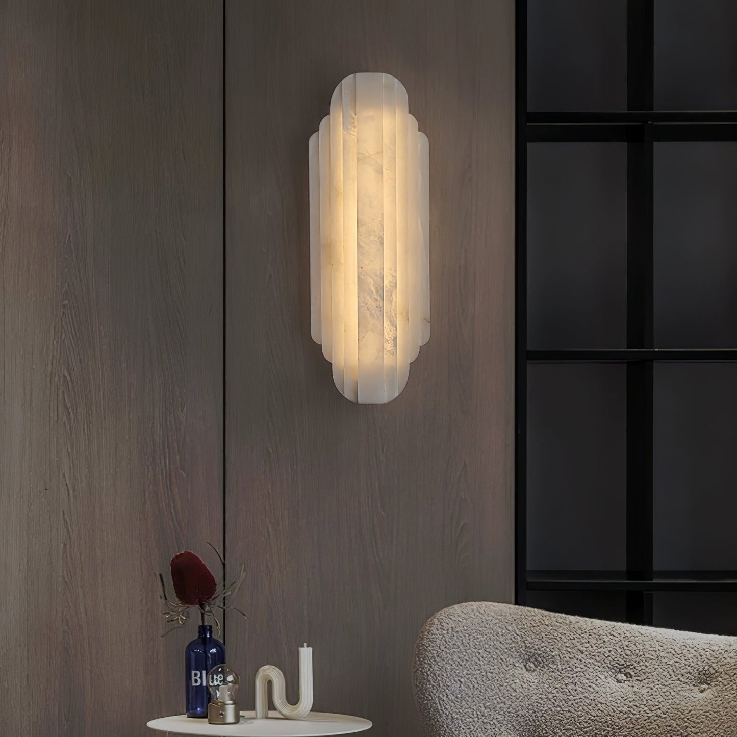 Avthaaris Art Deco Alabaster Wall Light
