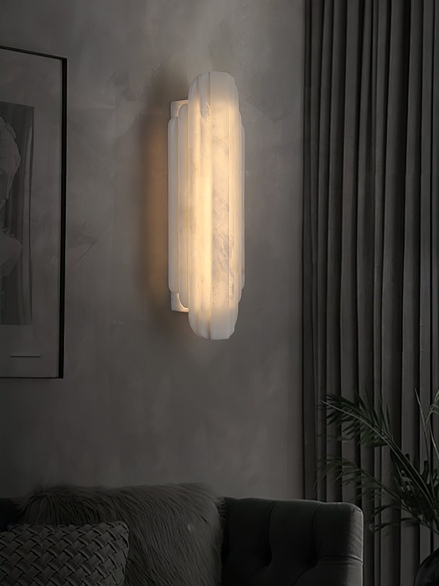 Avthaaris Art Deco Alabaster Wall Light