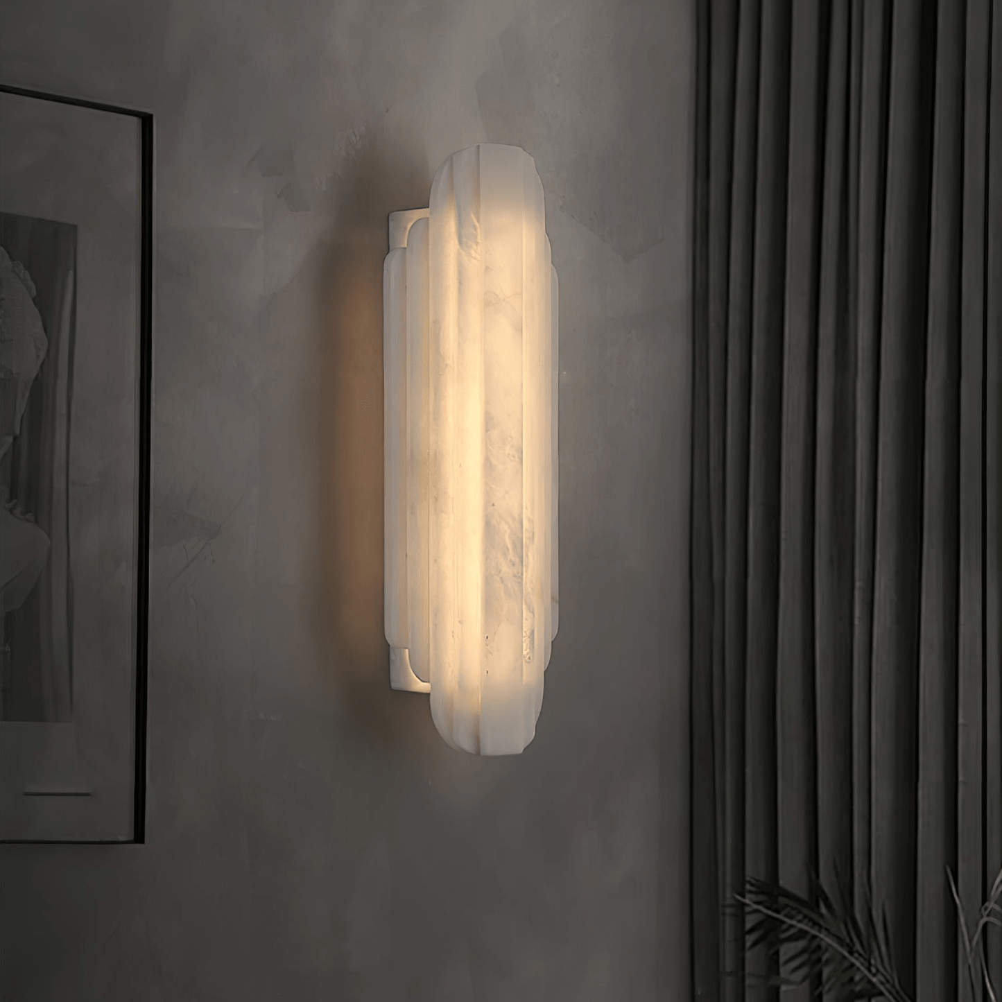 Avthaaris Art Deco Alabaster Wall Light