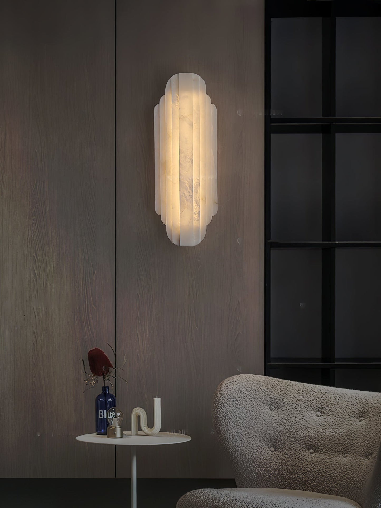 Avthaaris Art Deco Alabaster Wall Light