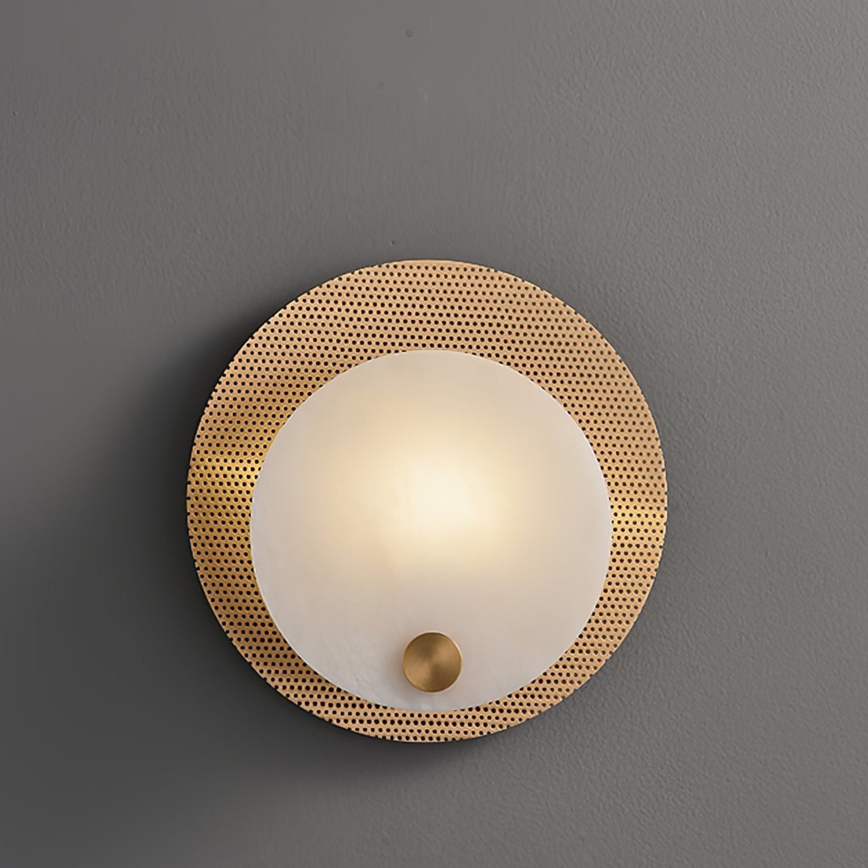 Ilzore Circular Glass Ceiling Light