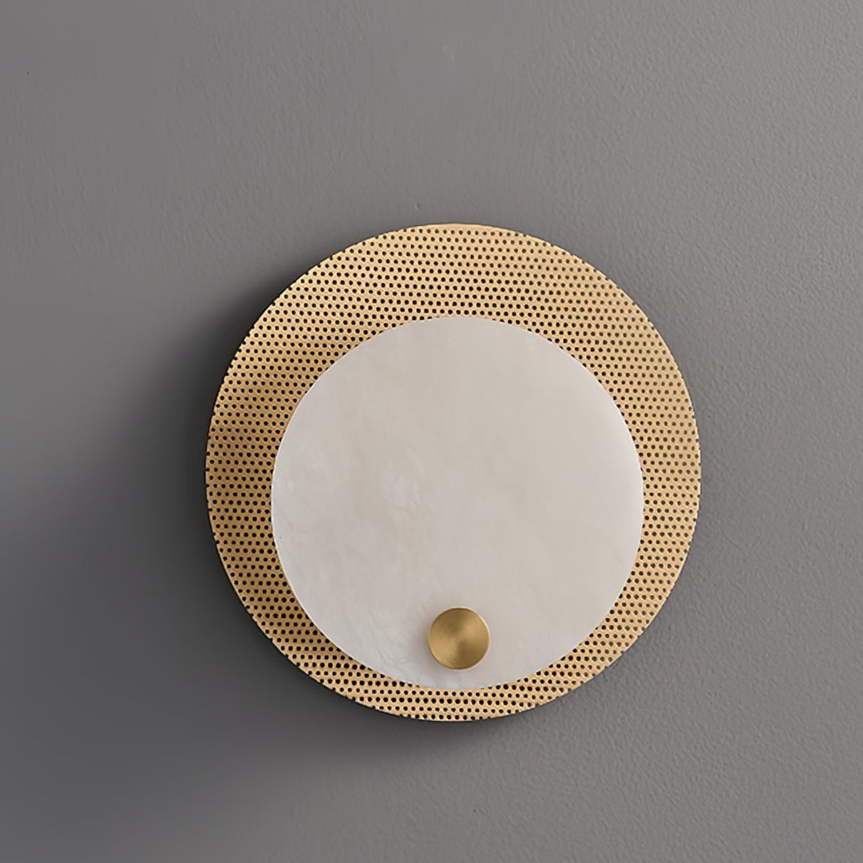 Ilzore Circular Glass Ceiling Light