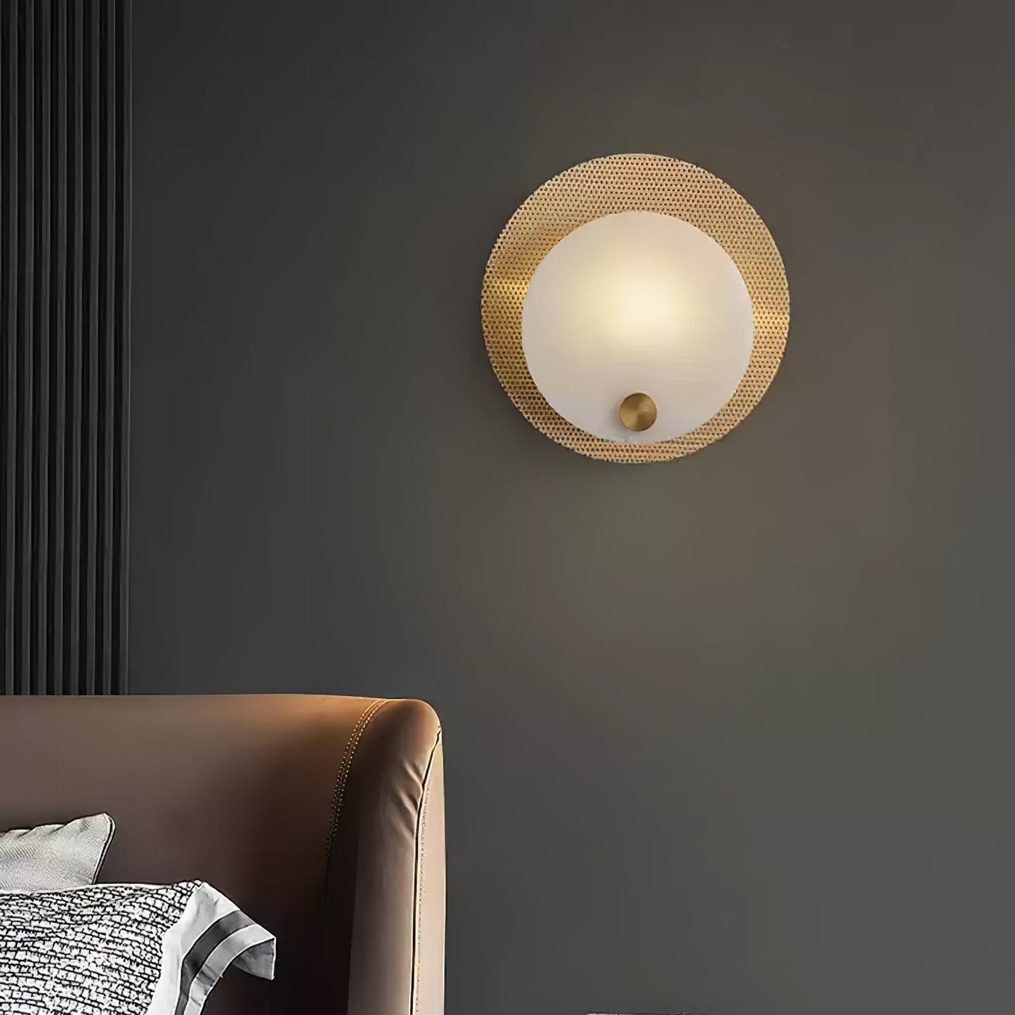 Ilzore Circular Glass Ceiling Light