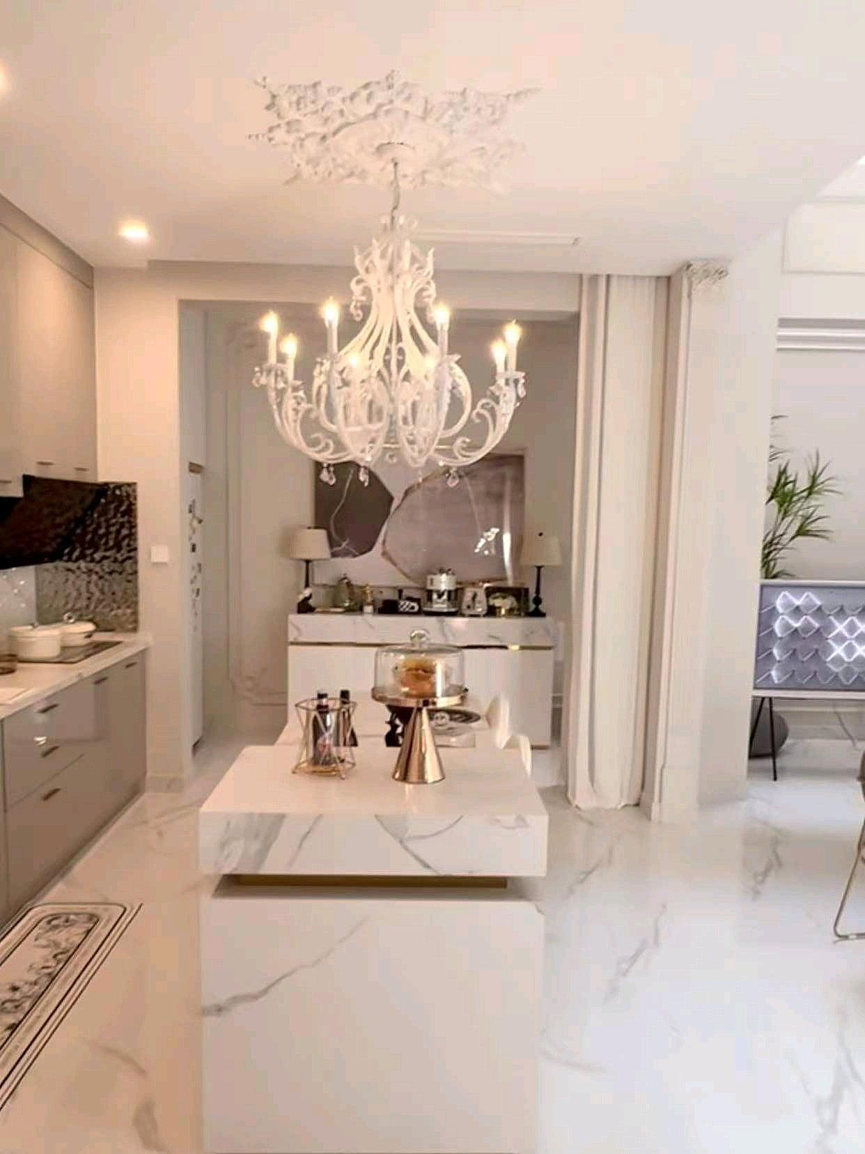 Lustra Pendant Lamp Candle Holder Crystal Beads
