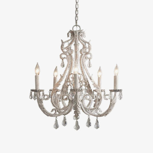Lustra Pendant Lamp Candle Holder Crystal Beads