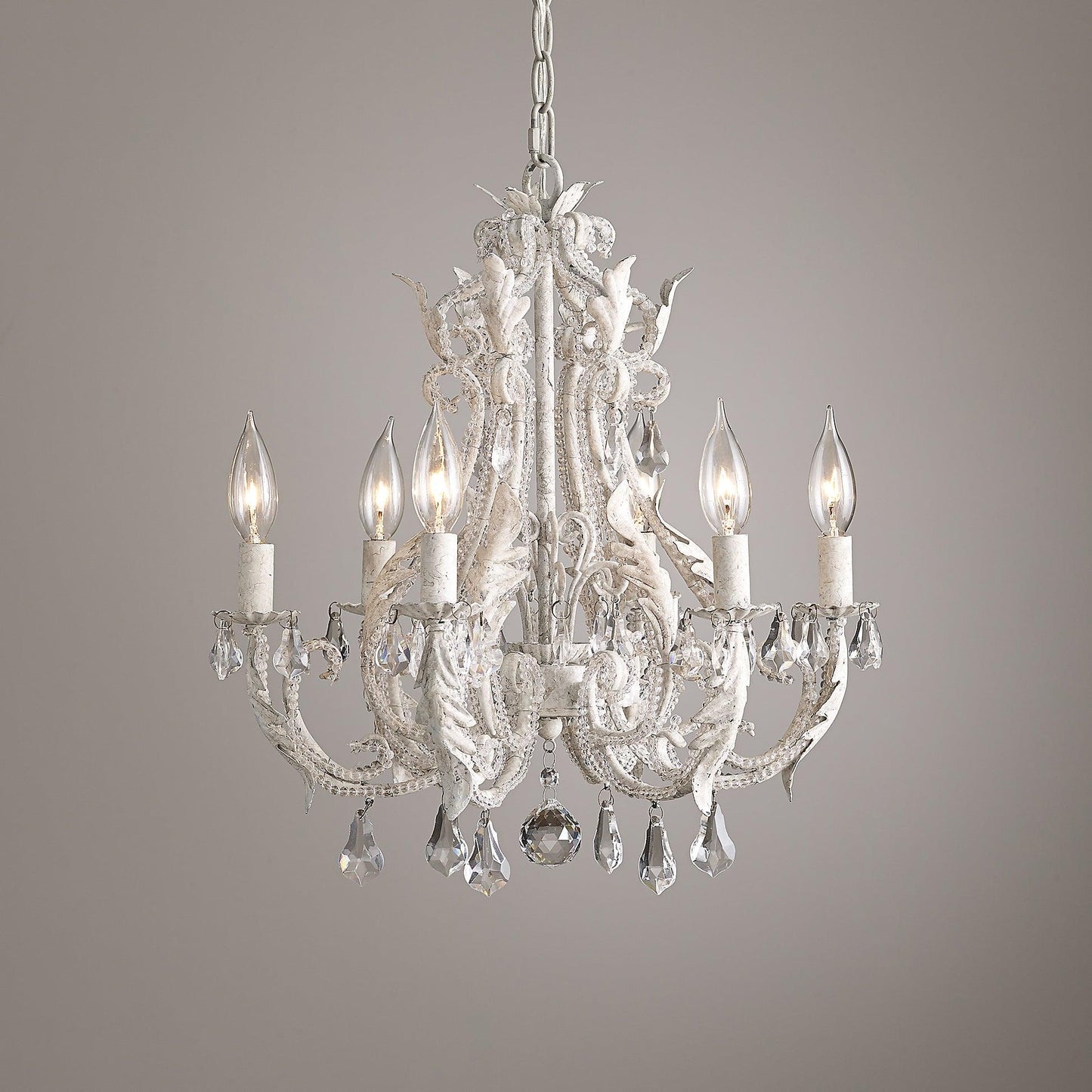 Lustra Pendant Lamp Candle Holder Crystal Beads
