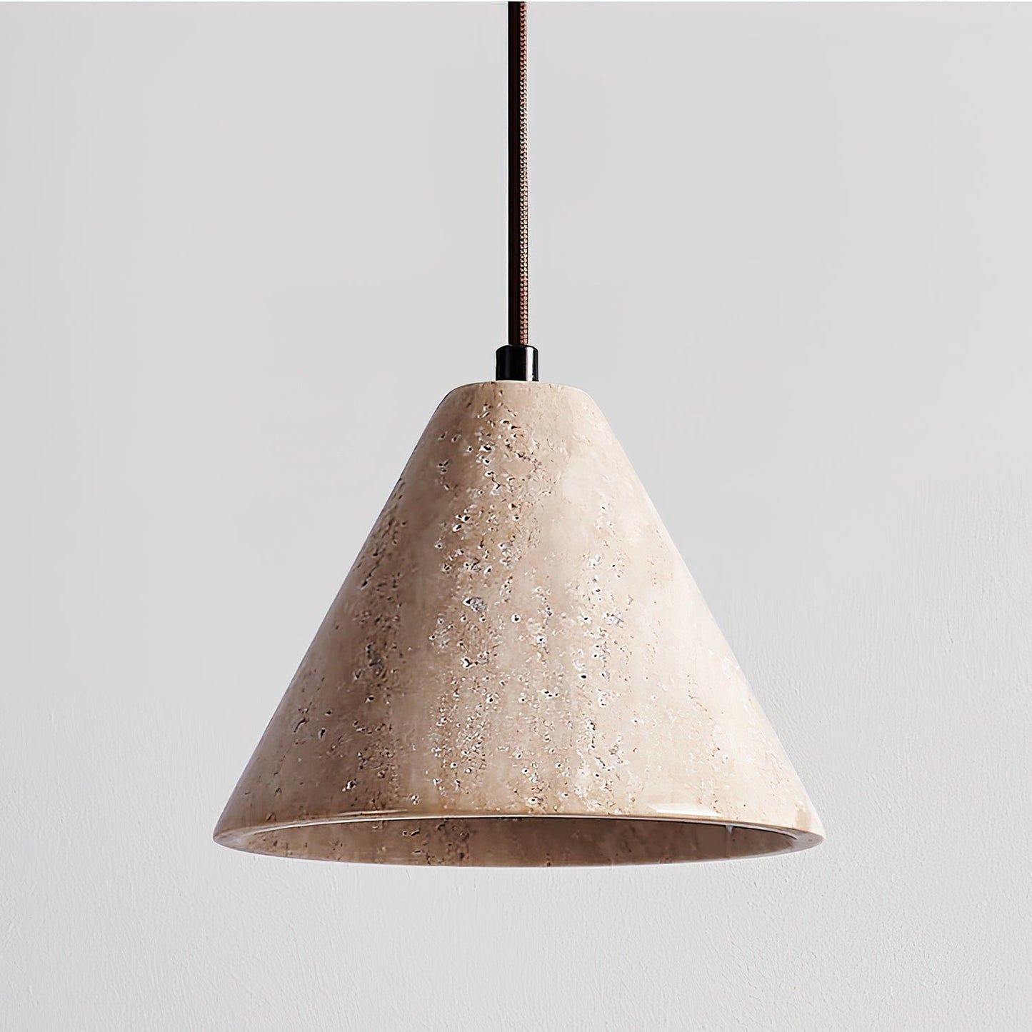 Cezoriel Conical Travertine Pendant Light