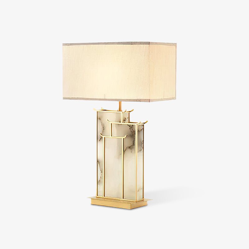 Nysilor Rectangular Glass Table Lamp