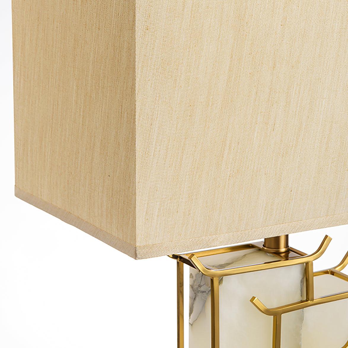 Nysilor Rectangular Glass Table Lamp