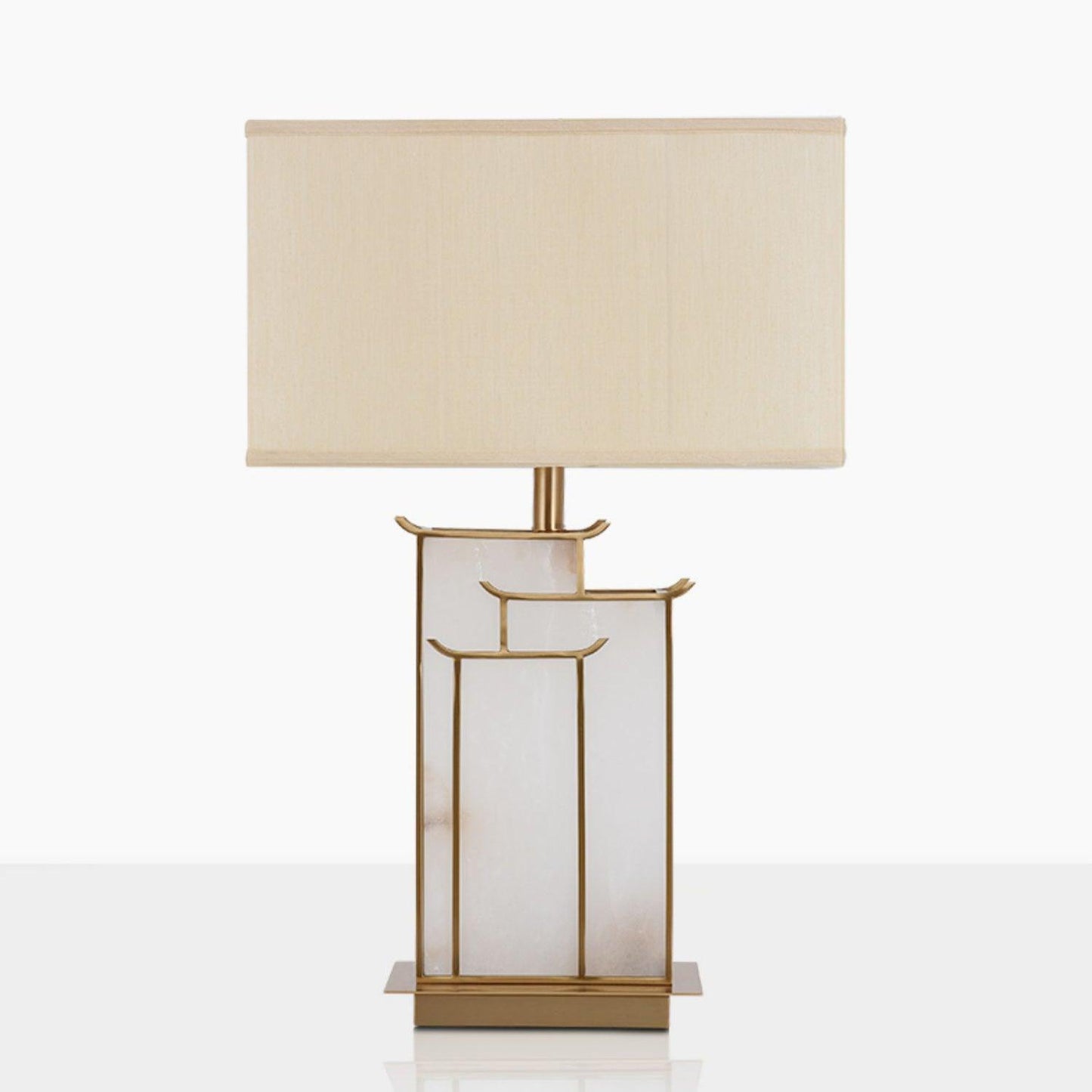 Nysilor Rectangular Glass Table Lamp