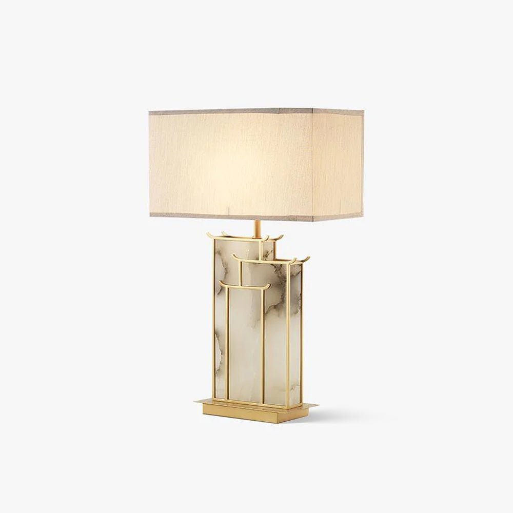 Nysilor Rectangular Glass Table Lamp