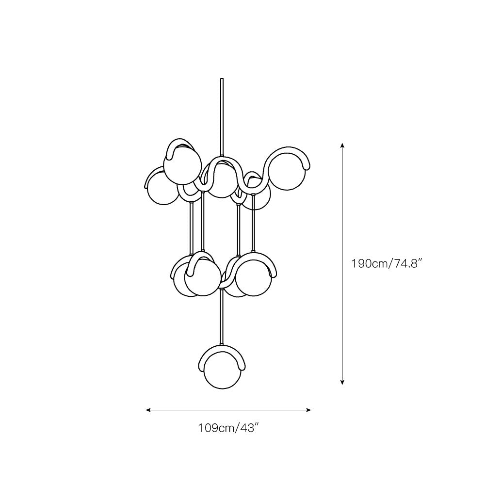 Uveta Chandelier Muti-layer