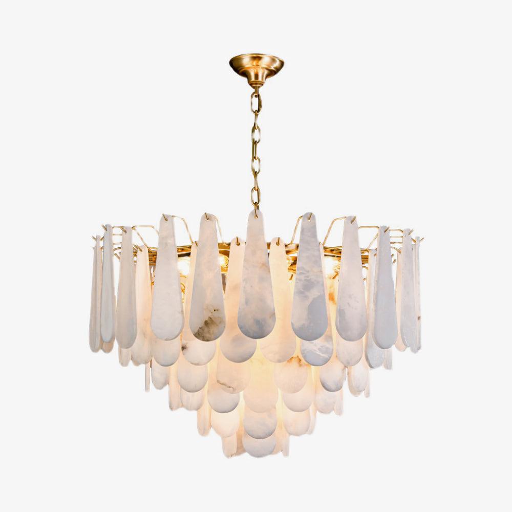 Ucararae Teardrop Alabaster Chandelier