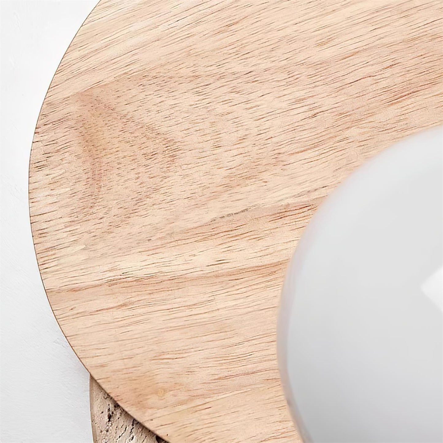 Zelirir Dual-disc Travertine Wall Light