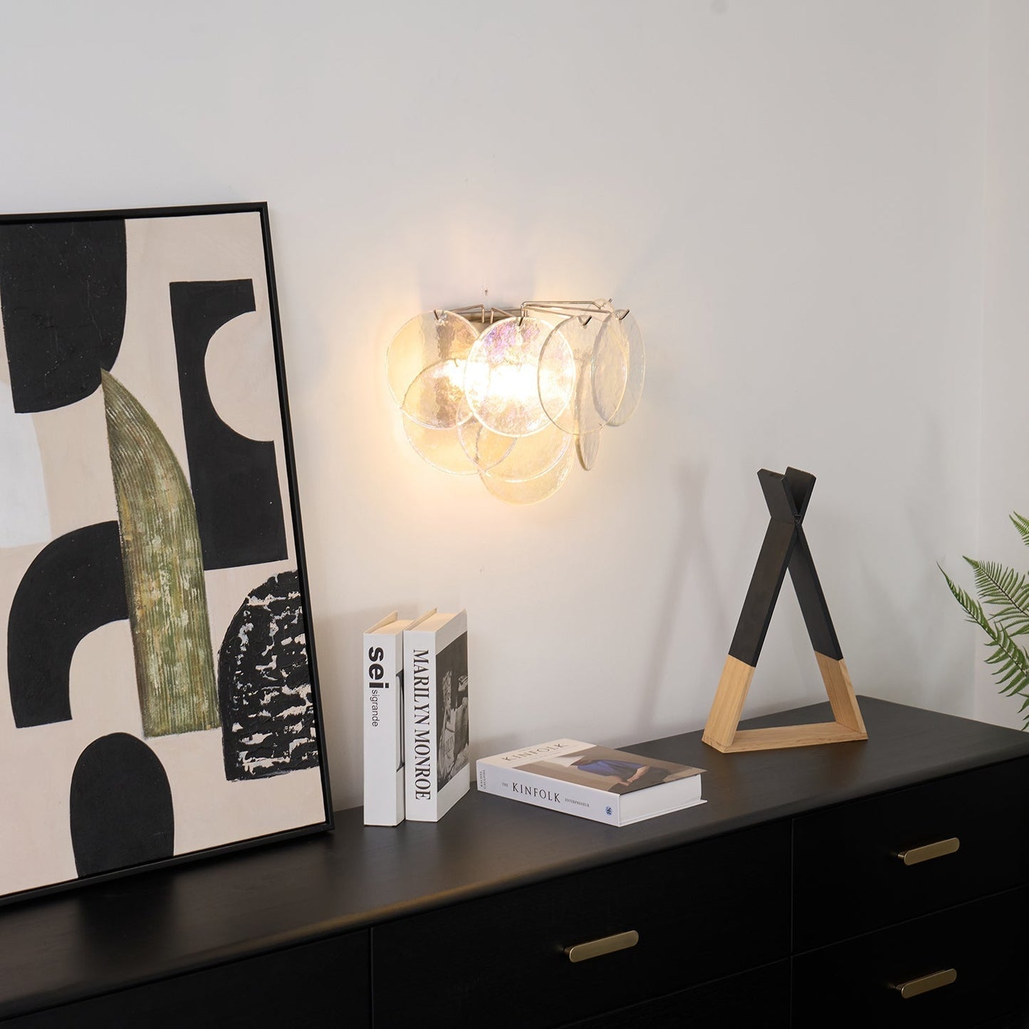 Aurora Wall Lamp Murano Glass Round Artistic