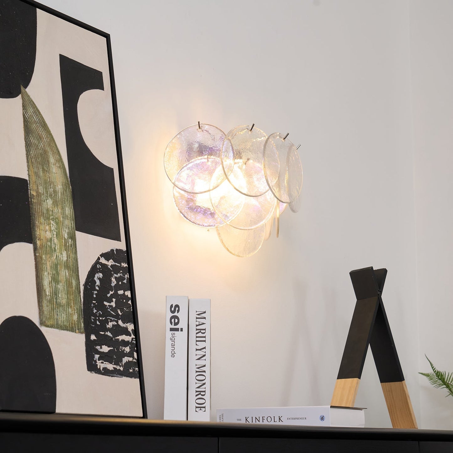 Aurora Wall Lamp Murano Glass Round Artistic