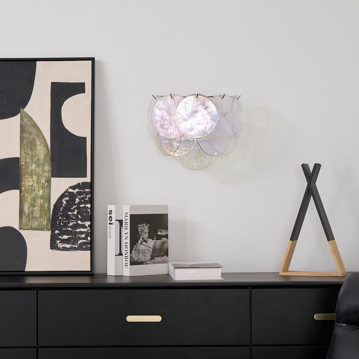 Aurora Wall Lamp Murano Glass Round Artistic