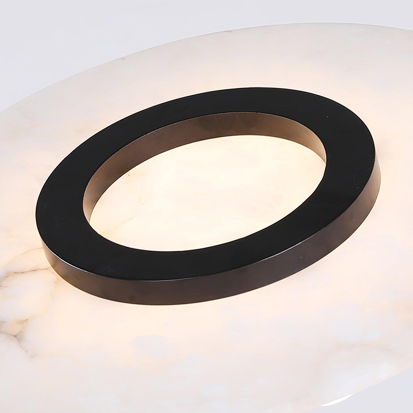 Imirila Disc Shaped Glass Alabaster Pendant Light
