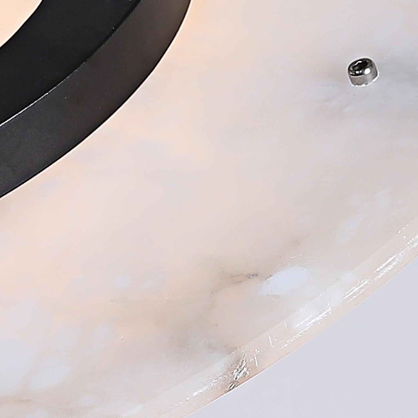 Imirila Disc Shaped Glass Alabaster Pendant Light