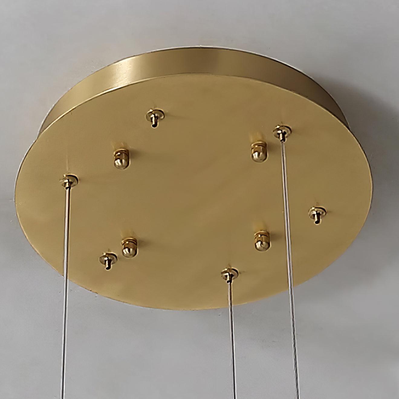 Olloros Alabaster Multi-ring Pendant Light