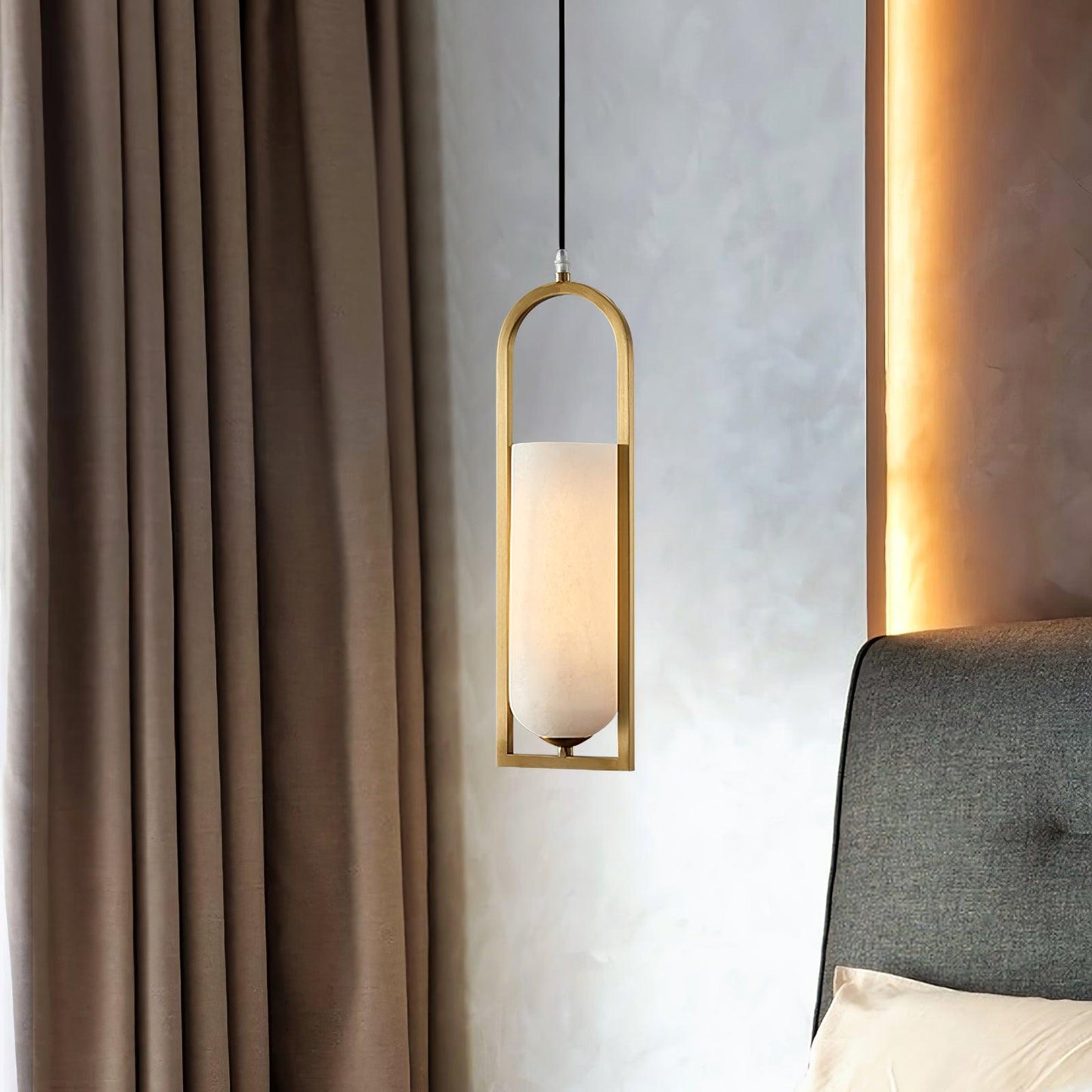 Aethyn Arch Alabaster Pendant Light