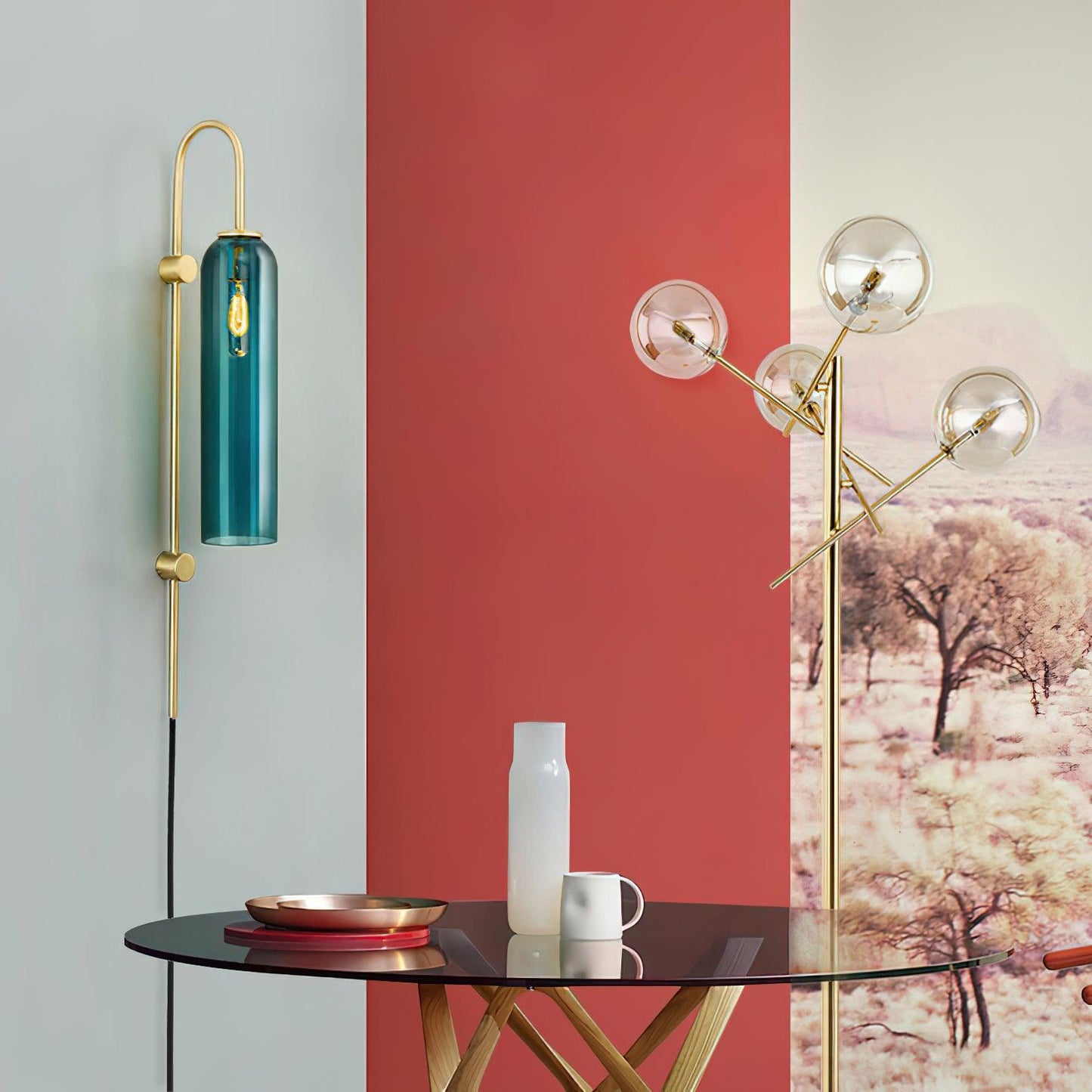 Talor Modern Glass Wall Lamp