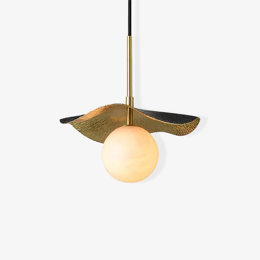 Ivvynen Leaf Canopy Alabaster Pendant Light