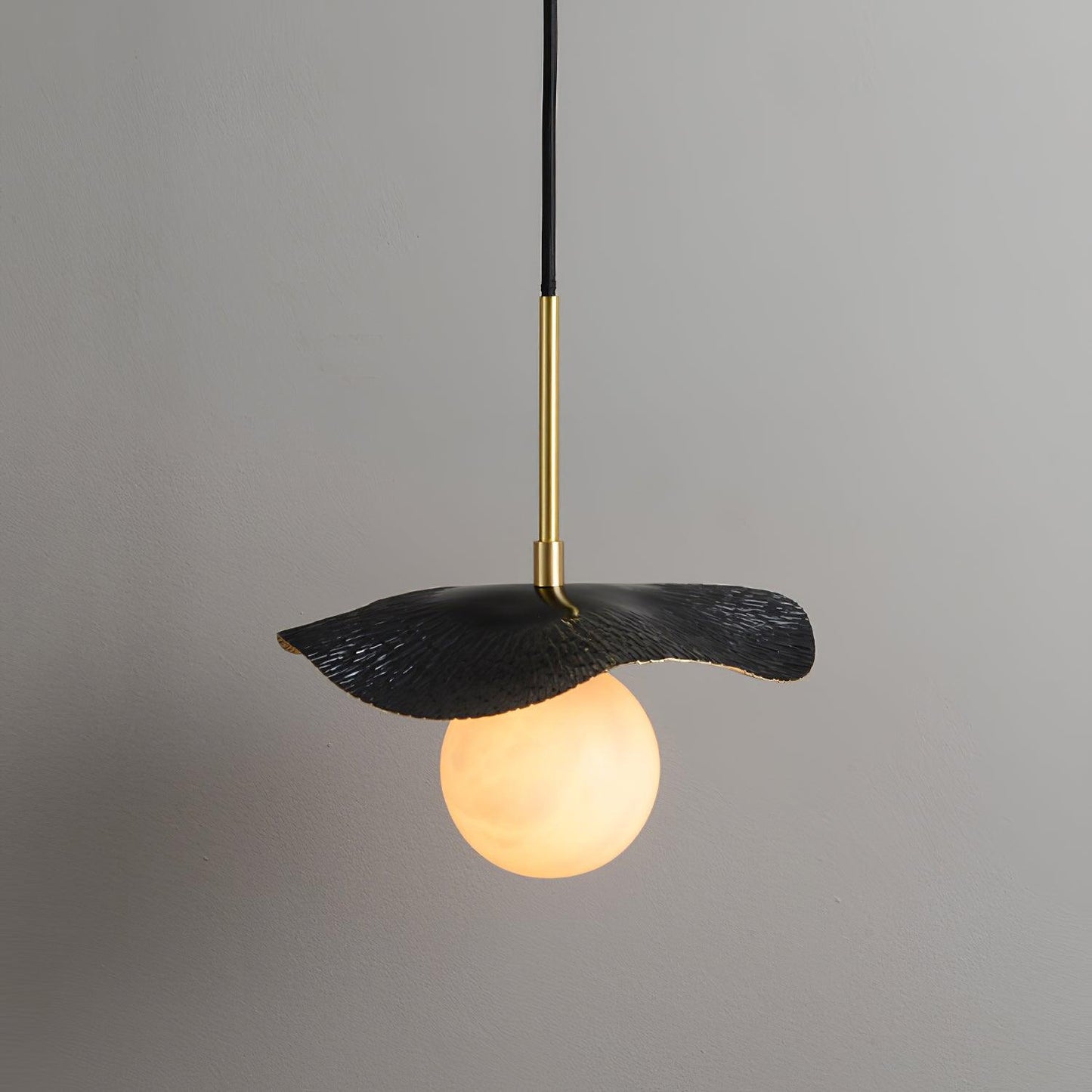Ivvynen Leaf Canopy Alabaster Pendant Light