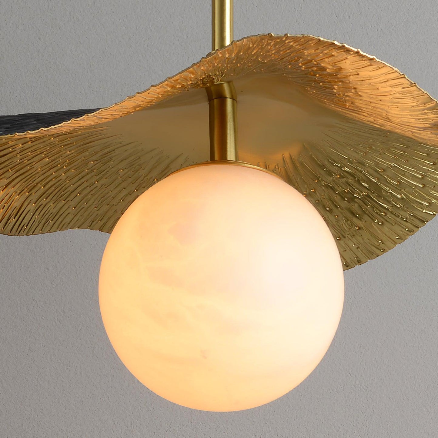 Ivvynen Leaf Canopy Alabaster Pendant Light