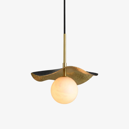 Ivvynen Leaf Canopy Alabaster Pendant Light
