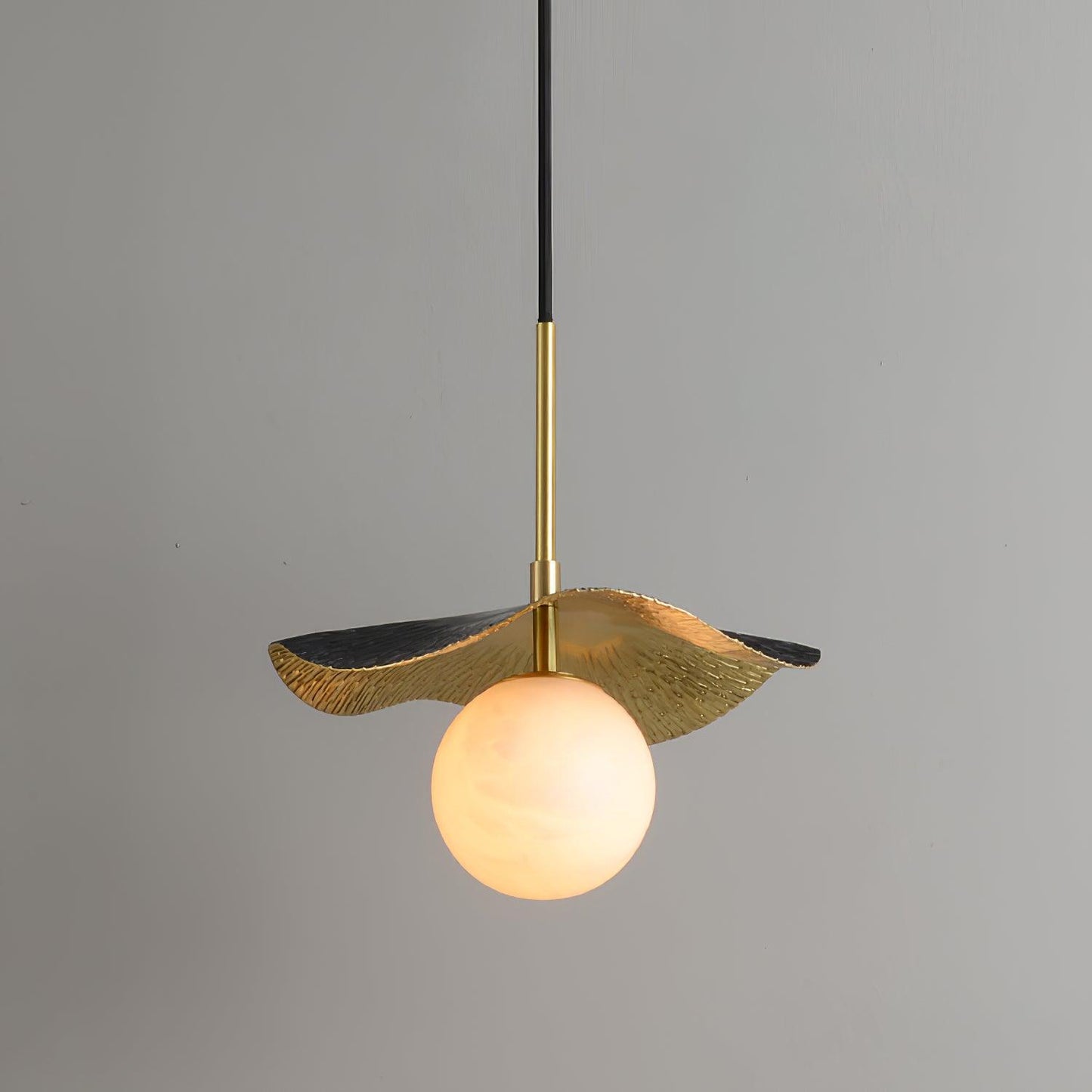 Ivvynen Leaf Canopy Alabaster Pendant Light