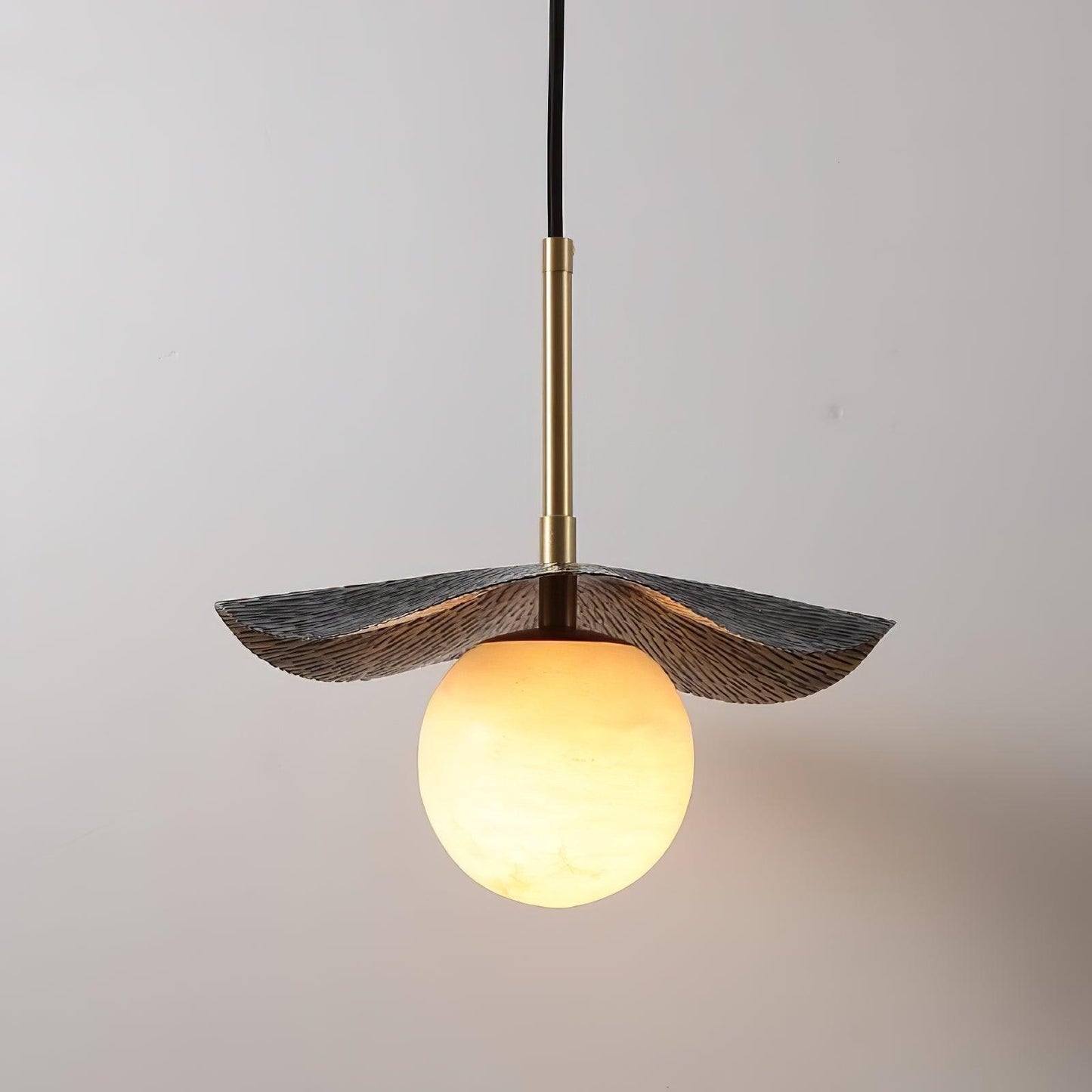 Ivvynen Leaf Canopy Alabaster Pendant Light