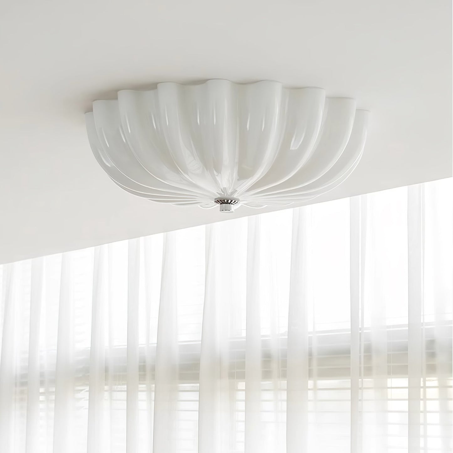 June Ceiling Lamp Blown Glass Shell