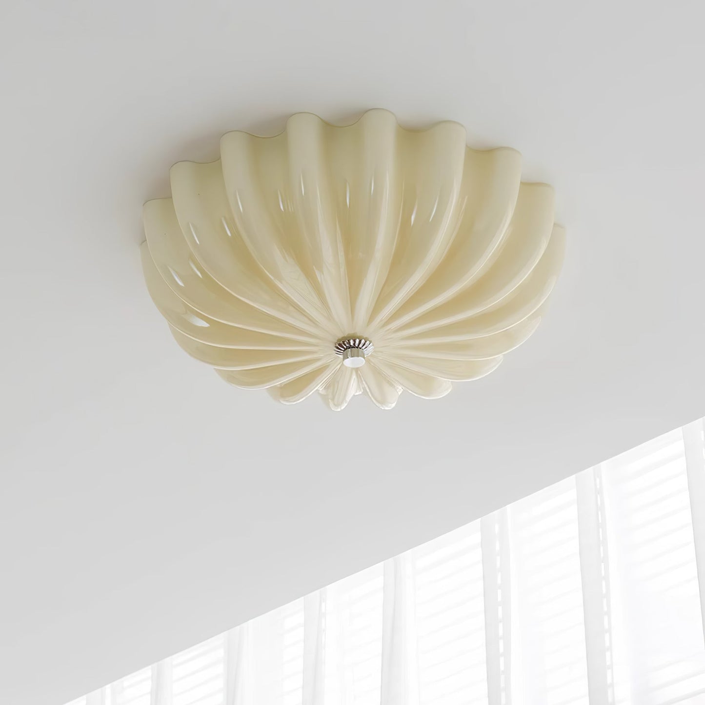 June Ceiling Lamp Blown Glass Shell