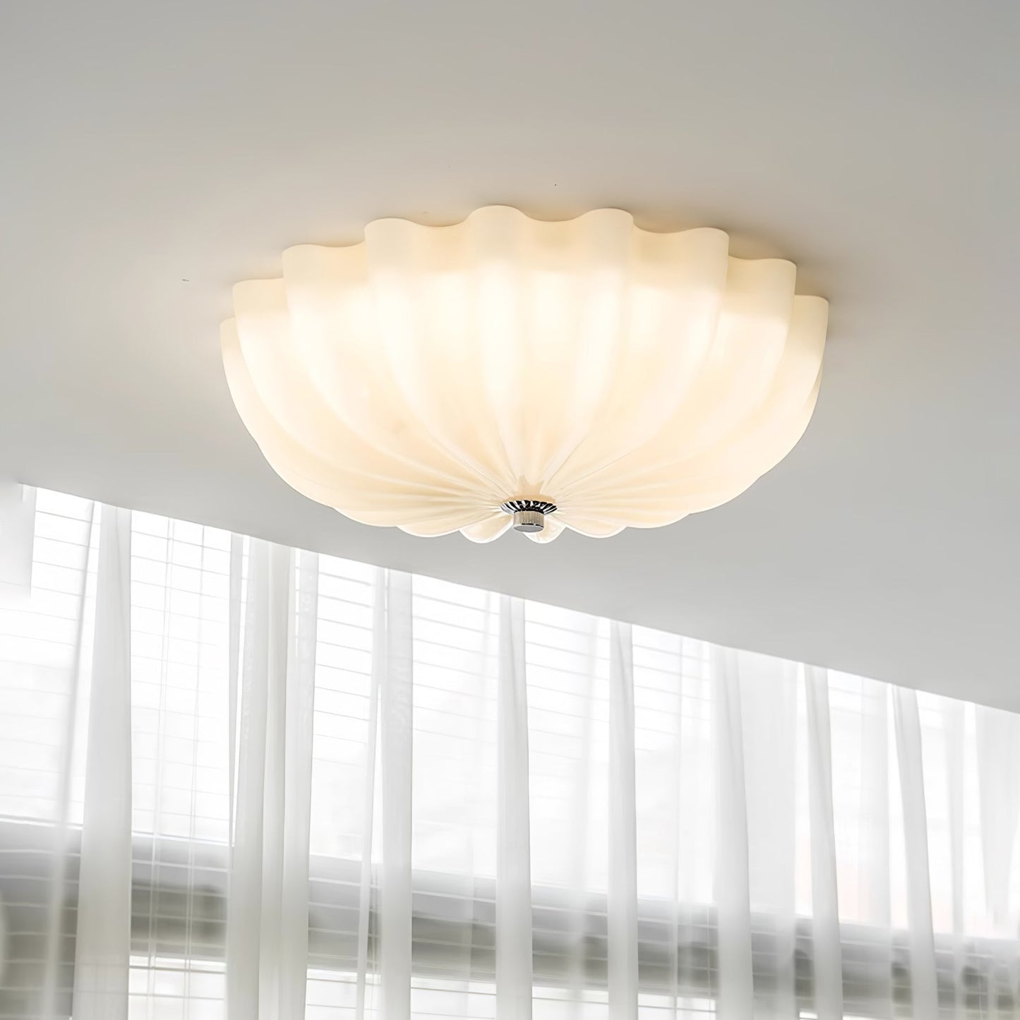 June Ceiling Lamp Blown Glass Shell