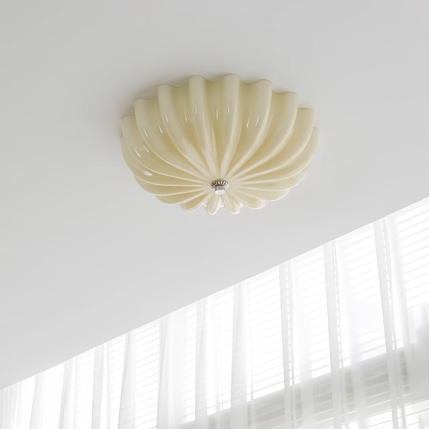 June Ceiling Lamp Blown Glass Shell
