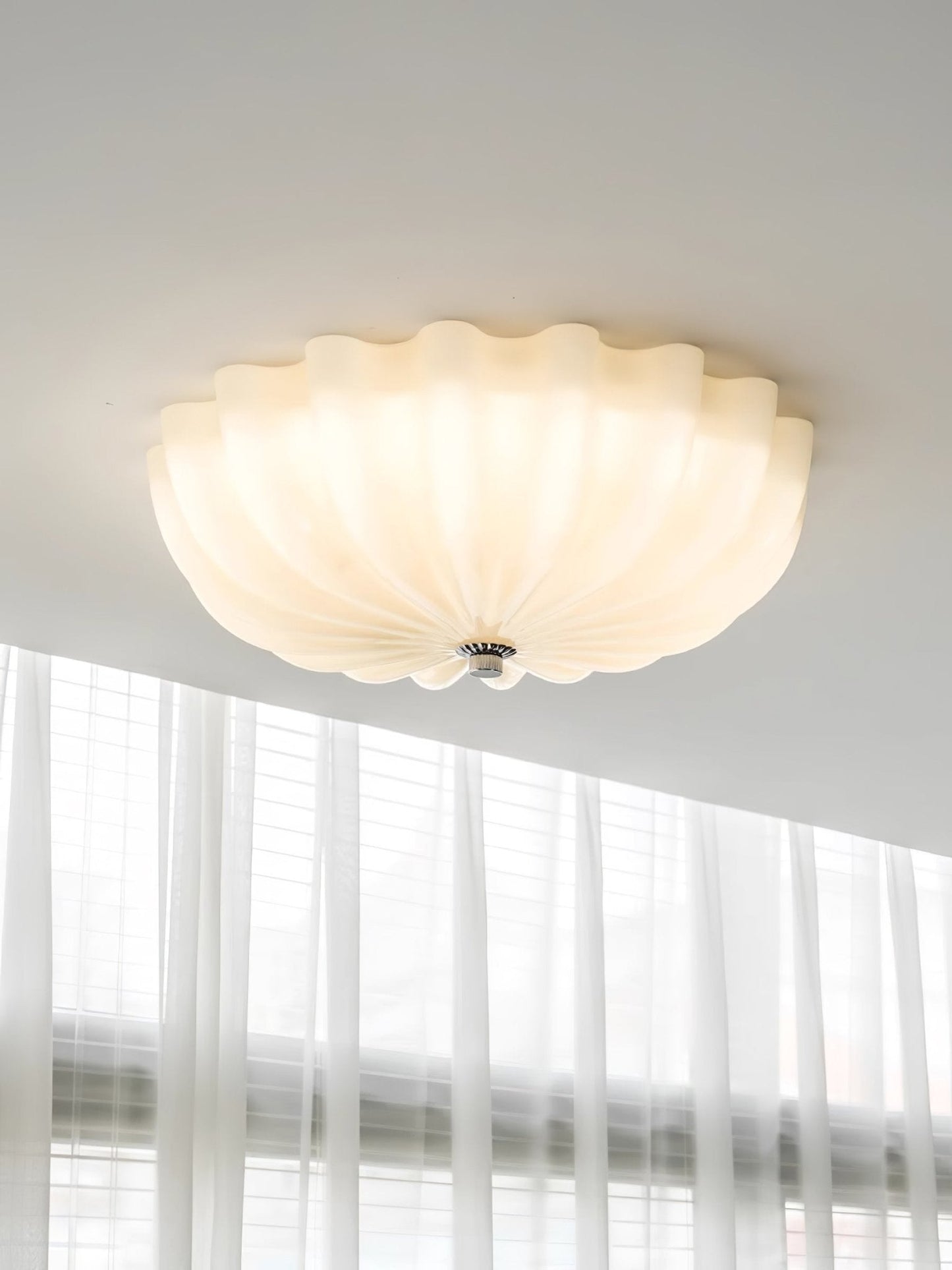 June Ceiling Lamp Blown Glass Shell
