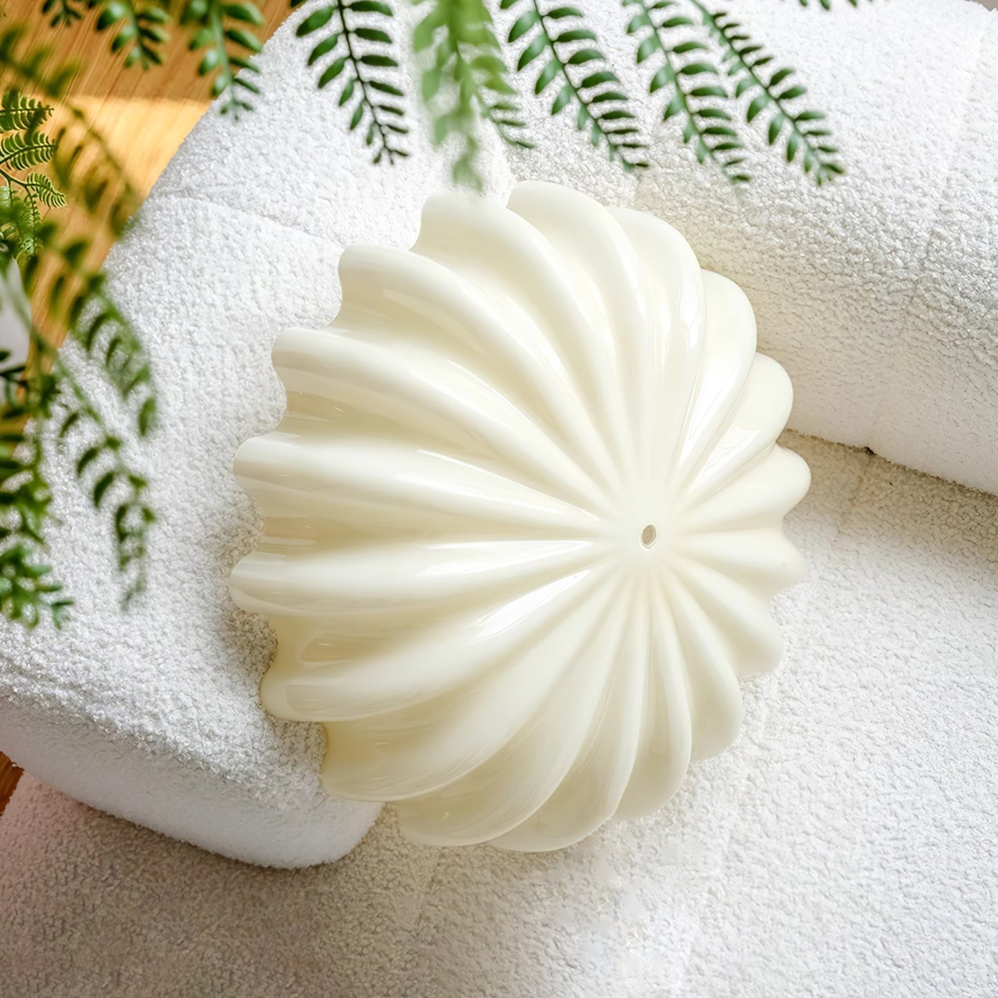 June Ceiling Lamp Blown Glass Shell