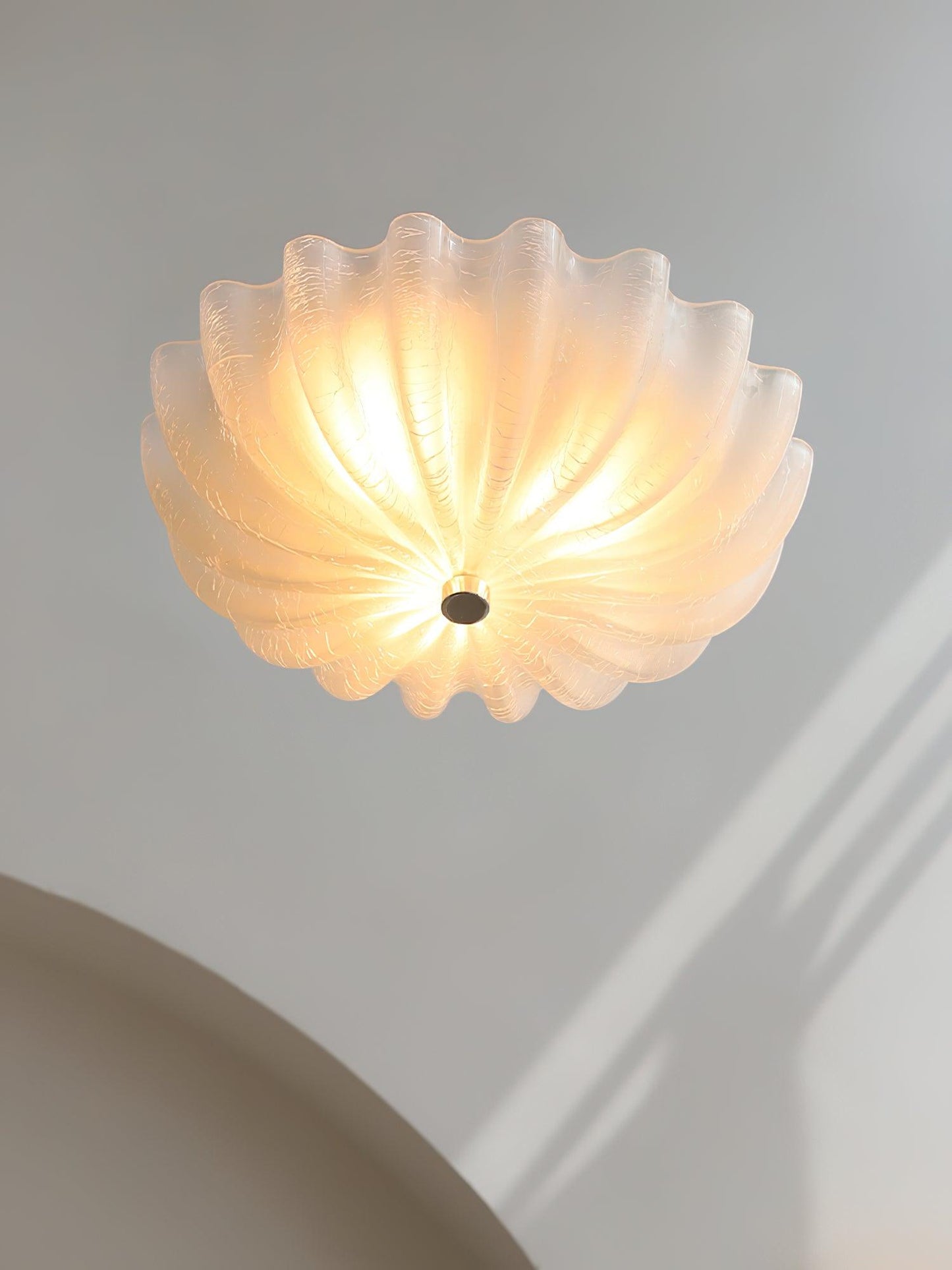 June Ceiling Lamp Blown Glass Shell