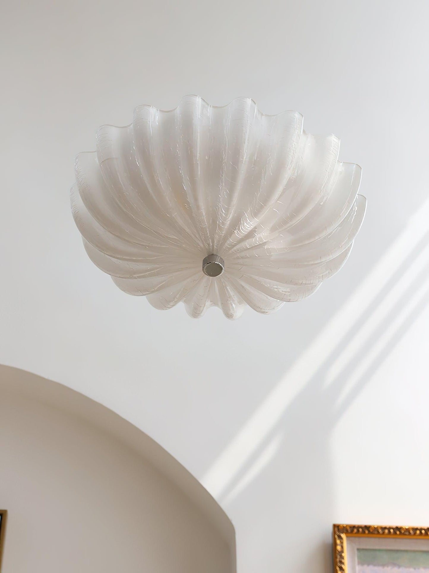 June Ceiling Lamp Blown Glass Shell