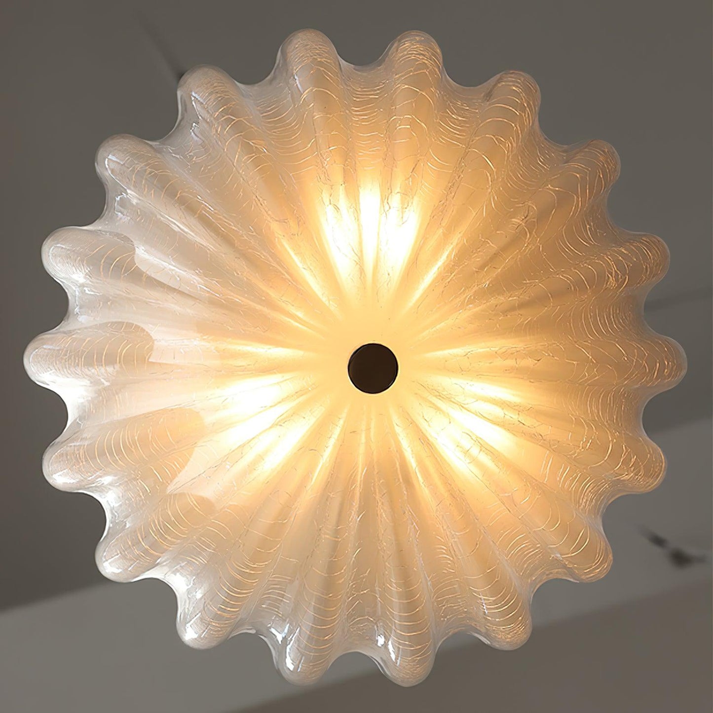 June Ceiling Lamp Blown Glass Shell