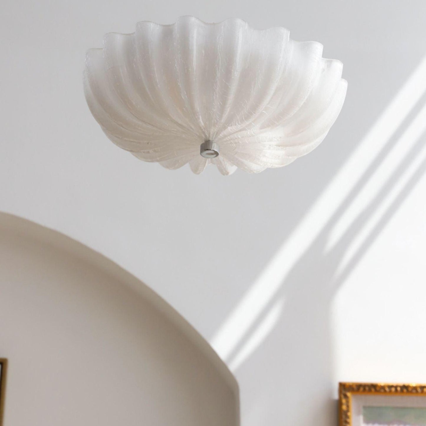 June Ceiling Lamp Blown Glass Shell