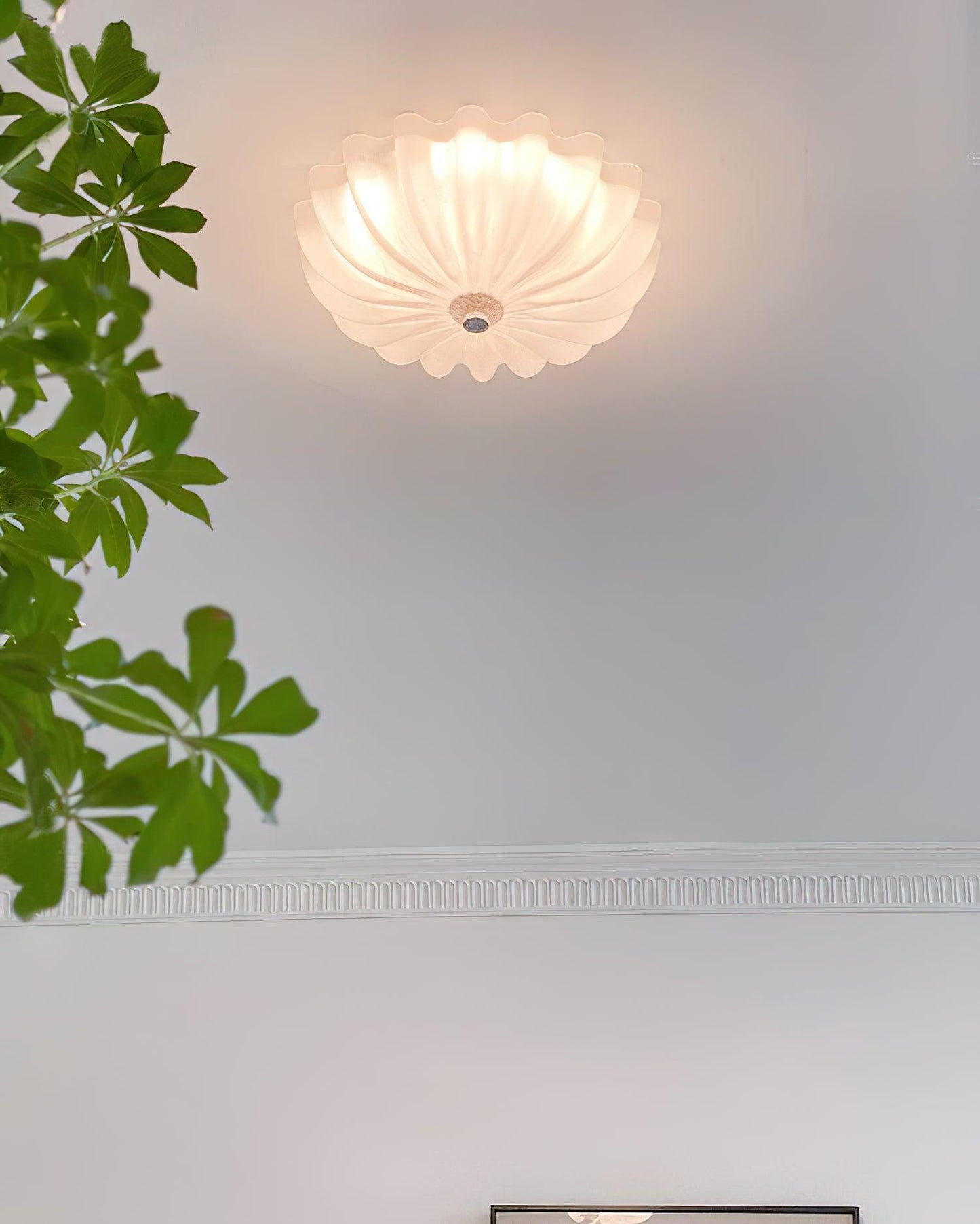 June Ceiling Lamp Blown Glass Shell