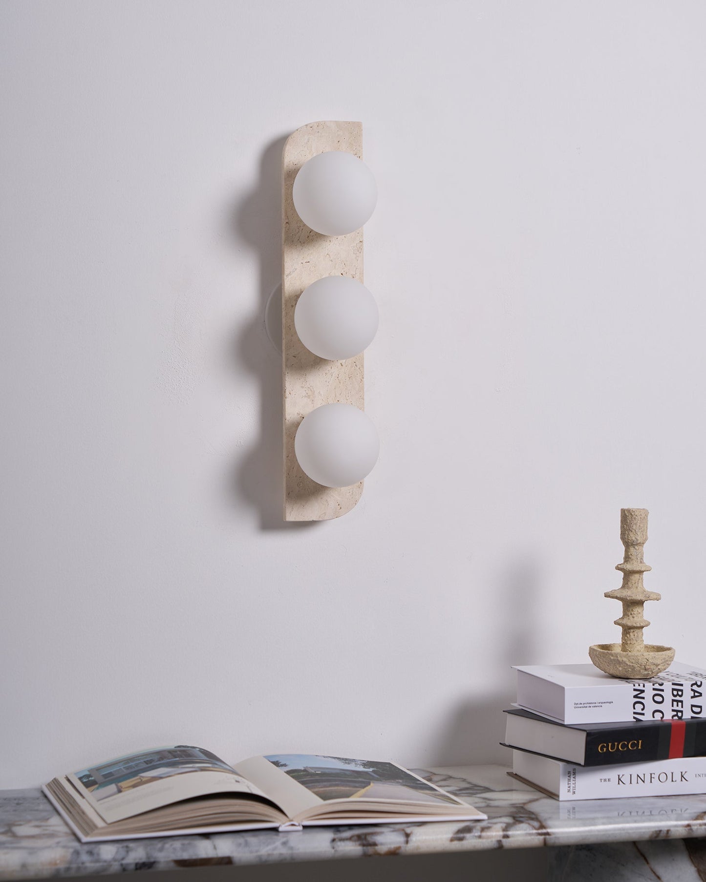Alsilis Minimalist Travertine Wall Light
