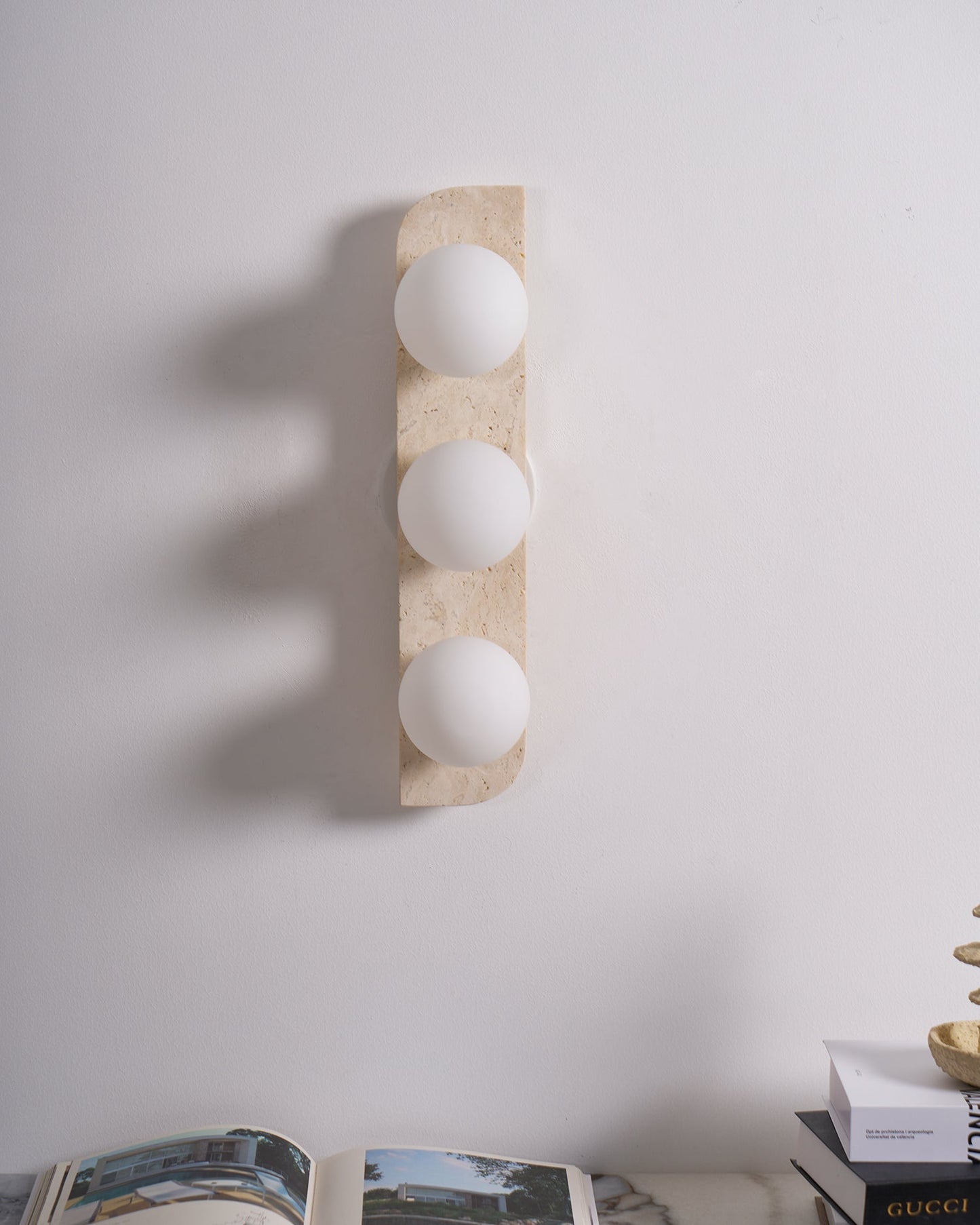 Alsilis Minimalist Travertine Wall Light