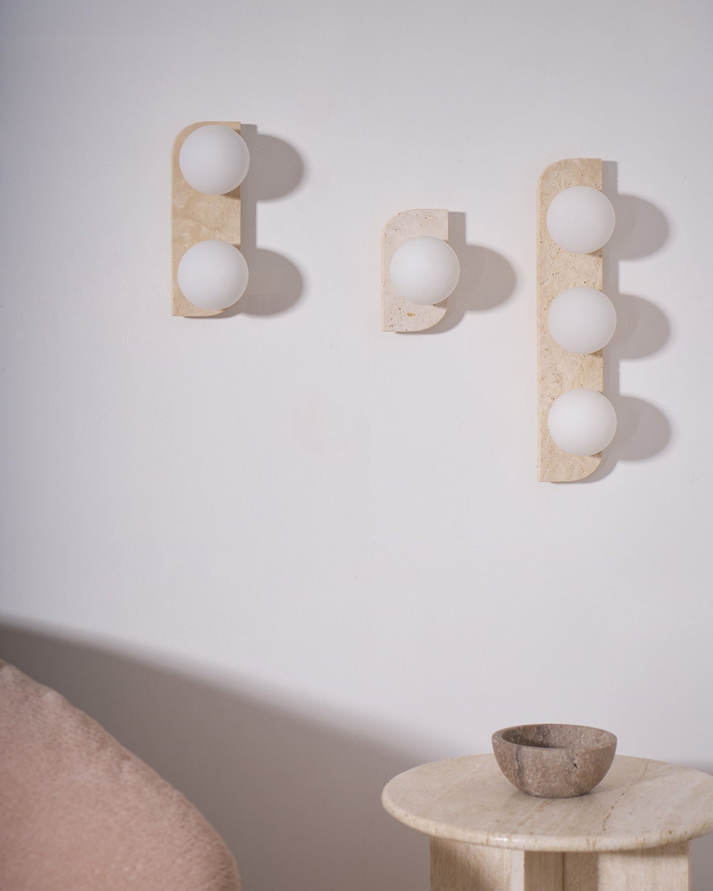 Alsilis Minimalist Travertine Wall Light