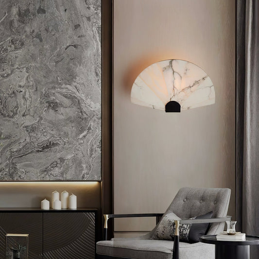 Aurelia Minimalist Alabaster Wall Light