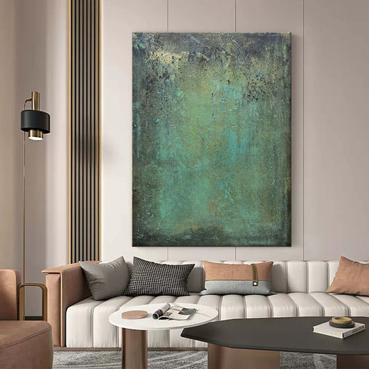 Teal Colorful Wall Art Painting